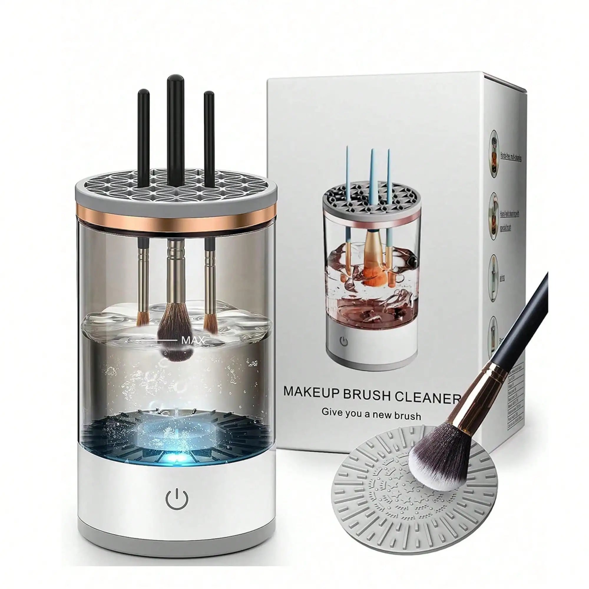 Automatic Makeup Brush Cleaner