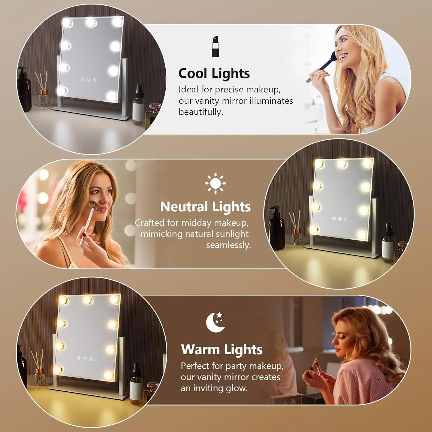Hollywood LED Makeup Mirror
