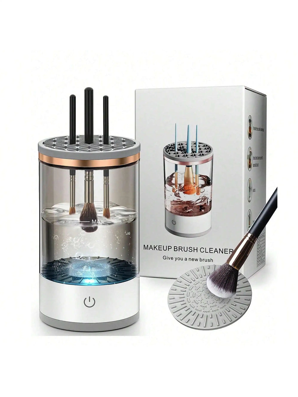 Automatic Makeup Brush Cleaner