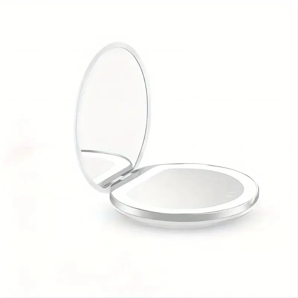 Portable LED Makeup Mirror – 1X/3X Magnification